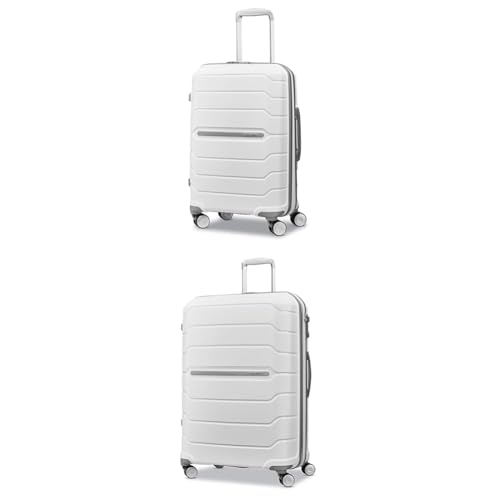 Samsonite Freeform Hardside Two-Piece Spinner Set (21"/28"), White | Backpacks4Less