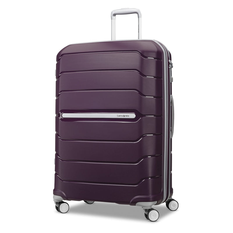 Samsonite Freeform Large Checked Luggage with Dual 360° Spinner Wheels - TSA Lock, Airline - Approved - Lightweight Durable Polypropylene Expandable Hardshell - Amethyst Purple