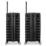 Samsonite Hard-Sided 24-Inch Lightweight Checked Medium Expandable Element Suitcase: Durable, 360° Spinner Wheels, Adjustable Telescopic Handle, TSA-Approved Lock - Copper Orange