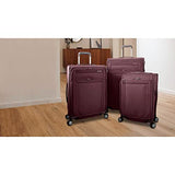 Samsonite Lineate DLX Softside Expandable Luggage with Spinner Wheels, Merlot, Medium Checked