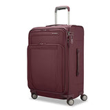 Samsonite Lineate DLX Softside Expandable Luggage with Spinner Wheels, Merlot, Medium Checked | Backpacks4Less
