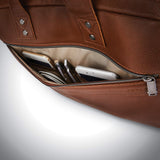 Samsonite Men's Cognac Leather Briefcase