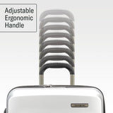 Samsonite Octiv Lightweight Hardshell 24-Inch Medium Checked Luggage - Durable Impact Resistant, 360° Aero Trac Spinner Wheels, Adjustable Telescopic Handle, Expandable, TSA Approved Lock - Silver