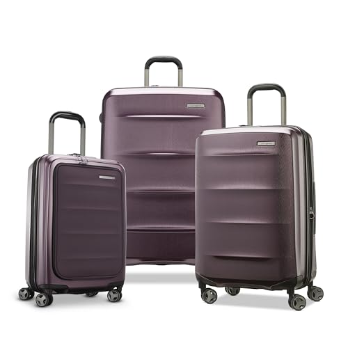 Samsonite Octiv Pro 3-Piece Hardside Lightweight (21/24/28) Front Pocket Carry-On Pro, Medium & Large-Checked Luggage Set, Expandable, | Backpacks4Less