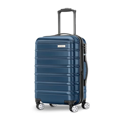 Samsonite Omni 2 Domestic Carry-On Luggage - 22x14x9 Airline-Approved - Features Expandable Polycarbonate Shell, 360° Wheels, TSA Lock | Backpacks4Less