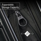 Samsonite Omni 2 Global Carry - On Spinner Luggage - Compact Size For International Travel - Airline - Approved - Features Expandable Polycarbonate Shell, 360° Wheels, USB Power Hub - Charcoal - Black