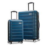 Samsonite Omni 2 Hardside Expandable Luggage with Spinner Wheels, 2 - Piece Set (19/24), Lagoon Blue