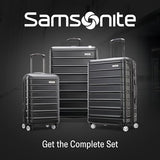 Samsonite Omni 2 Hardside Expandable Luggage with Spinner Wheels, 3 - Piece Set (19/24/28), Midnight Black