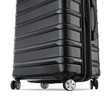 Samsonite Omni 2 Hardside Expandable Luggage with Spinner Wheels, PRO 2PC SET (CO/M), Midnight Black