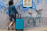 Samsonite Omni PC Hardside Expandable Luggage with Spinner Wheels, Caribbean Blue, 3 - Piece Set (20/24/28)