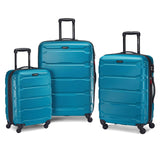 Samsonite Omni PC Hardside Expandable Luggage with Spinner Wheels, Caribbean Blue, 3 - Piece Set (20/24/28)