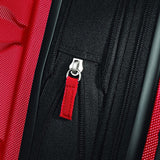 Samsonite Omni PC Hardside Expandable Luggage with Spinner Wheels, Checked - Medium 24 - Inch, Red