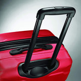 Samsonite Omni PC Hardside Expandable Luggage with Spinner Wheels, Checked - Medium 24 - Inch, Red