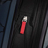 Samsonite Omni PC Hardside Expandable Luggage with Spinner Wheels, Navy, Checked-Medium 24-Inch