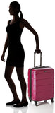 Samsonite Omni PC Hardside Expandable Luggage with Spinner Wheels, Radiant Pink, Checked - Medium 24 - Inch