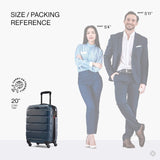 Samsonite Omni PC Hardside Expandable Luggage with Spinner Wheels, Teal, 3 - Piece Set (20/24/28)
