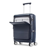 Samsonite Paralux Carry - On Luggage - Innovative Design - Quick Access Front Pocket - Dual Suspension Wheel Technology - TSA Lock - Expandable - Includes Removable Packing Cubes - Midnight Navy