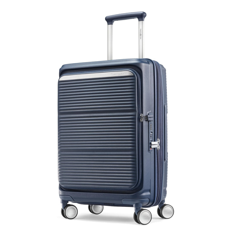 Samsonite Paralux Carry - On Luggage - Innovative Design - Quick Access Front Pocket - Dual Suspension Wheel Technology - TSA Lock - Expandable - Includes Removable Packing Cubes - Midnight Navy