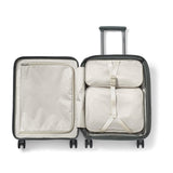 Samsonite Paralux Global Carry - On Luggage - Innovative Design - Quick Access Front Pocket - Dual Suspension Wheel Technology - TSA Lock - Expandable - Includes Removable Packing Cubes - Olive
