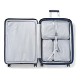 Samsonite Paralux Large Checked Luggage - Innovative Design - Quick Access Front Pocket - Dual Suspension Wheel Technology - TSA Lock - Expandable - Includes Removable Packing Cubes - Midnight Navy