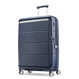 Samsonite Paralux Large Checked Luggage - Innovative Design - Quick Access Front Pocket - Dual Suspension Wheel Technology - TSA Lock - Expandable - Includes Removable Packing Cubes - Midnight Navy