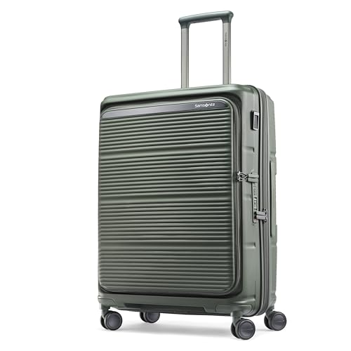 Samsonite Paralux Medium Checked Luggage - Innovative Design - Quick Access Front Pocket - Dual Suspension Wheel Technology - TSA Lock | Backpacks4Less