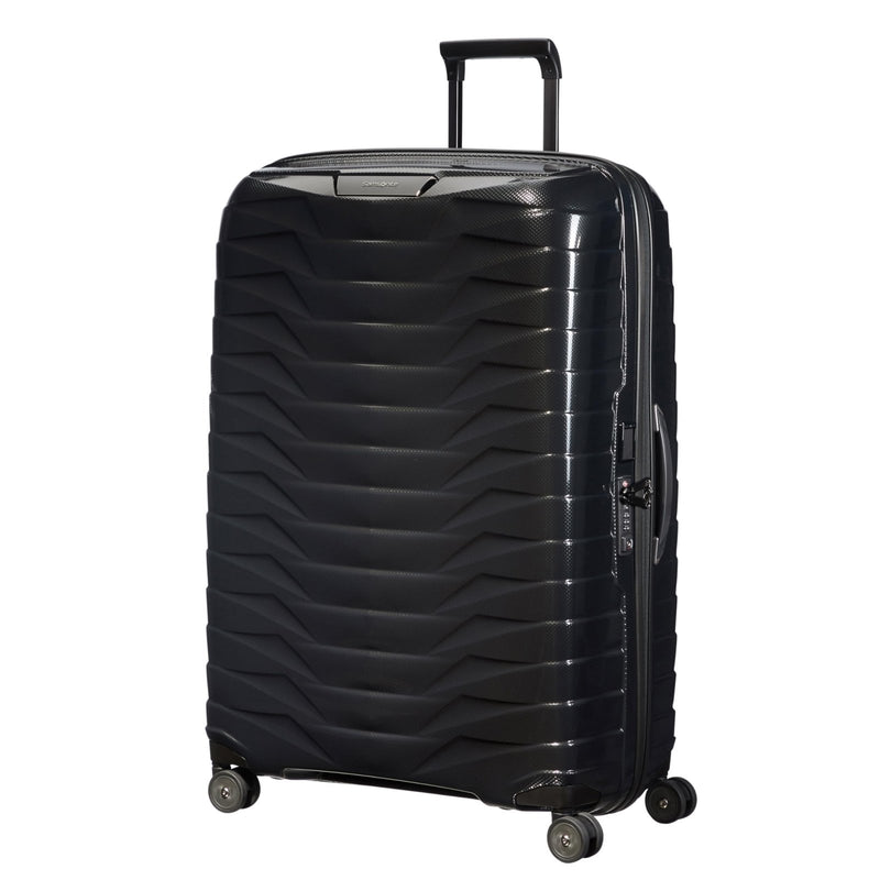 Samsonite Proxis X - Large Hardside Luggage with Dual Spinner Wheels - Innovative Roxkin™ Lightweight Shell With Ultimate Durability - Includes TSA Lock, Ergonomic Telescoping Handle - Black