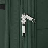 Samsonite Soft-Sided 25-Inch Lightweight Medium Checked Expandable Element Suitcase: Durable, 360° Spinner Wheels, Adjustable Telescopic Handle, 2 Front & 1 Side Pocket- Bistro Green