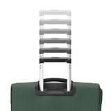Samsonite Soft-Sided 25-Inch Lightweight Medium Checked Expandable Element Suitcase: Durable, 360° Spinner Wheels, Adjustable Telescopic Handle, 2 Front & 1 Side Pocket- Bistro Green