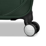 Samsonite Soft-Sided 25-Inch Lightweight Medium Checked Expandable Element Suitcase: Durable, 360° Spinner Wheels, Adjustable Telescopic Handle, 2 Front & 1 Side Pocket- Bistro Green