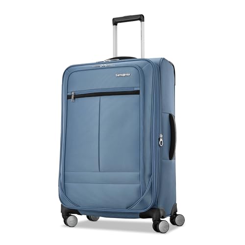 Samsonite Soft-Sided 25-Inch Lightweight Medium Checked Expandable Element Suitcase: Durable, 360° Spinner Wheels, Adjustable | Backpacks4Less