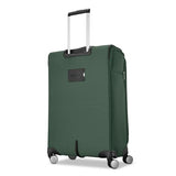 Samsonite Soft-Sided 25-Inch Lightweight Medium Checked Expandable Element Suitcase: Durable, 360° Spinner Wheels, Adjustable Telescopic Handle, 2 Front & 1 Side Pocket- Bistro Green