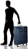 Samsonite Solyte DLX Softside Expandable Luggage with Spinner Wheels, Mediterranean Blue, Checked - Large 29 - Inch