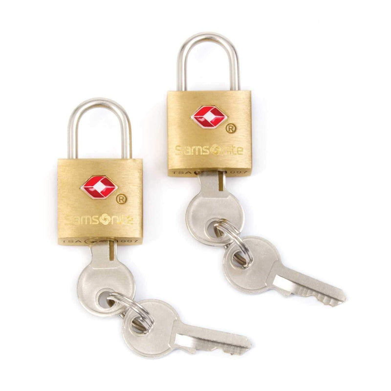 Samsonite Travel Sentry 2 - pack Key Locks, Brass, 2 - Pack