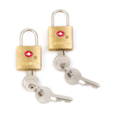 Samsonite Travel Sentry 2 - pack Key Locks, Brass, 2 - Pack