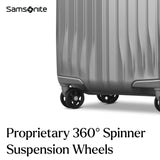 Samsonite UpLIFT X - Large Checked Hardside Luggage with Spinner Wheels - Airline - Approved, TSA Lock, Adjustable Handle System - Polycarbonate Hard Suitcase for Ultra Lightweight Travel - Silver Shimmer