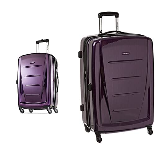 Samsonite Winfield 2 Fashion Two-Piece Spinner Set (20"/28"), Purple | Backpacks4Less