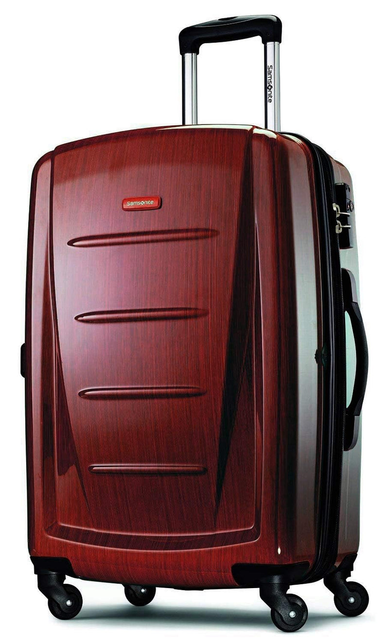 Samsonite Winfield 2 Hardside Expandable Luggage with Spinner Wheels, Burgundy, Checked - Medium 24 - Inch