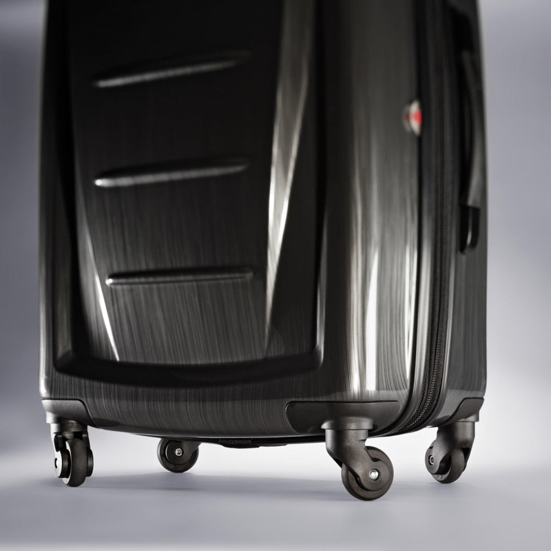 Samsonite Winfield 2 Hardside Expandable Luggage with Spinner Wheels, Charcoal, Checked - Medium 24 - Inch