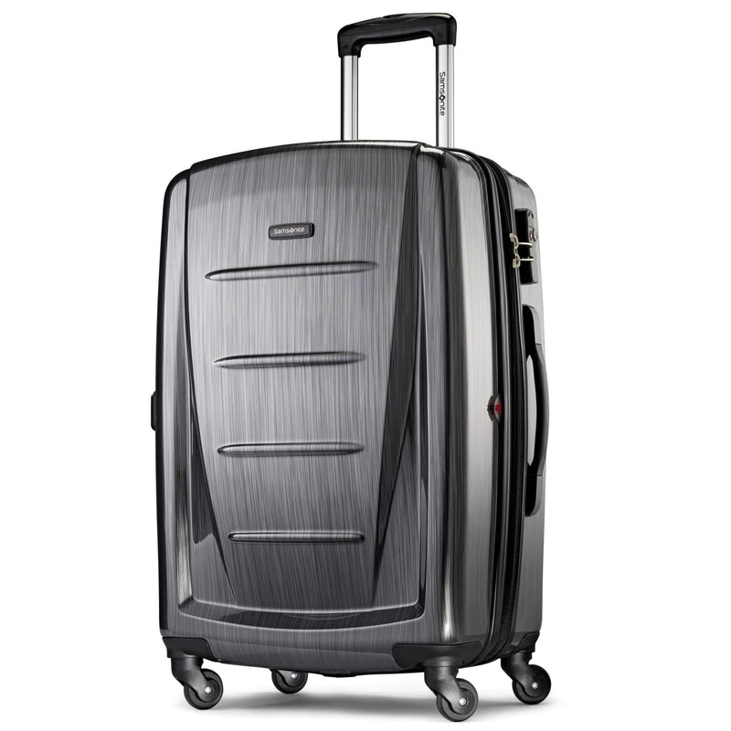 Samsonite Winfield 2 Hardside Expandable Luggage with Spinner Wheels, Charcoal, Checked - Medium 24 - Inch