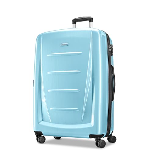 Samsonite Winfield 2 Hardside Expandable Luggage with Spinner Wheels, Ice Blue, Checked-Large 28-Inch | Backpacks4Less