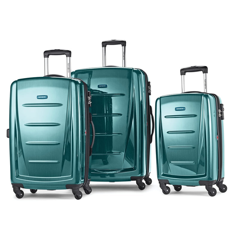 Samsonite Winfield 2 Hardside Luggage with Spinner Wheels, 3 - Piece Set (20/24/28), Cactus Green