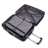 Samsonite Winfield 3 DLX Hardside Expandable Luggage with Spinners, Black, Checked - Medium 25 - Inch