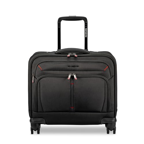 Samsonite® Xenon 4.0 Spinner Nylon Rolling Mobile Office with 15.6" Laptop Pocket and Tablet Pocket, 15-3/8"H x 15-3/4"W x 7-1/8"D, | Backpacks4Less