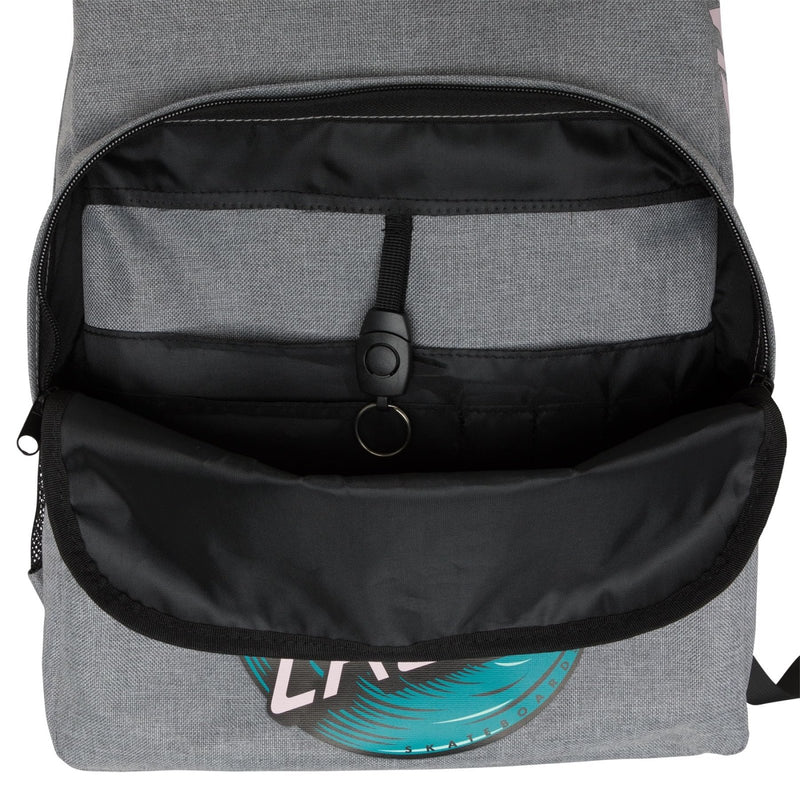 SANTA CRUZ Unisex Backpack Wave Dot Skate Backpack, Heather Grey, One Size