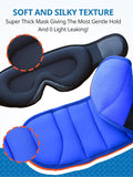 SARISUN Travel Pillows for Airplanes, 360° Support Headrest Pillow with Eye Mask for Sleeping, Travel Airplane Pillow for Long Flights Car Road Trip, Travel Accessories Stop Bobblehead, Black