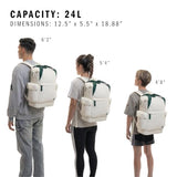Saturday Tote Backpack – Versatile Bag with Hand & Shoulder Straps, 23L
