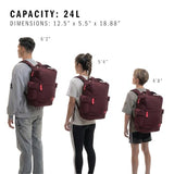 Saturday Tote Backpack – Versatile Bag with Hand & Shoulder Straps, 23L
