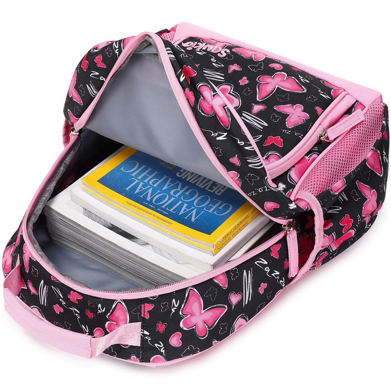 Sawkig Cute Small Little Kids Butterfly Backpack Kindergarten Preschool Backpacks for Girls Ages 2 - 4 - 6 (Pink Butterfly)