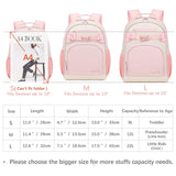 Sawkig Lightweight Cute Kids Backpack for School Kindergarten Elementary Backpacks for Gilrs ages 6 - 8 - 10 (Pink Cream)